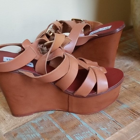 Steve Madden Marinah Wedge Sandal - SZ 10 - Picture 7 of 12